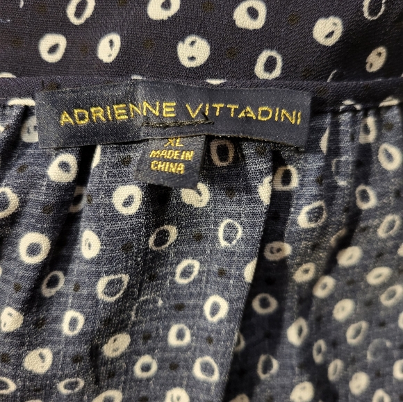 Adrienne Vittadini Women's Balloon Sleeved Ruched Neck Top - Picture 6 of 12